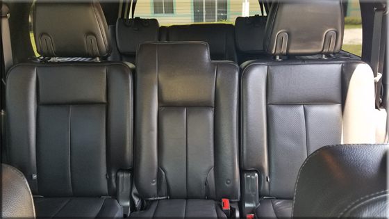 Inside Daytona Limo Service SUV